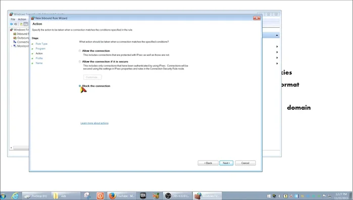 Inserire un nome e una descrizione opzionale per la regola e cliccare su 'Fine'.
