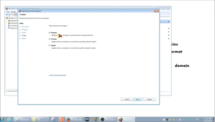 Inserire un nome e una descrizione opzionale per la regola e cliccare su 'Fine'.