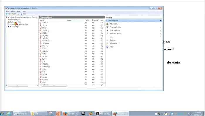 Ripetere i passaggi 3-9 selezionando 'Regole in uscita' per bloccare le connessioni in uscita del programma verso internet.
