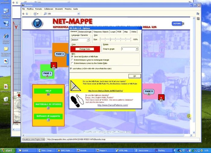 Aprire le opzioni del righello (tasto destro sull'icona). Le impostazioni predefinite sono generalmente sufficienti.