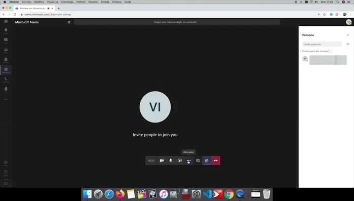 Condividi il tuo schermo o una finestra specifica (se necessario).