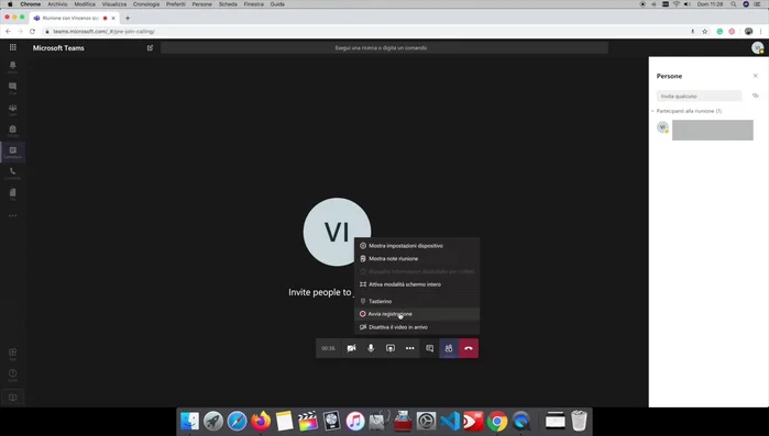 Condividi il tuo schermo o una finestra specifica (se necessario).