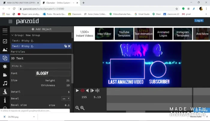 Download dell'endscreen.