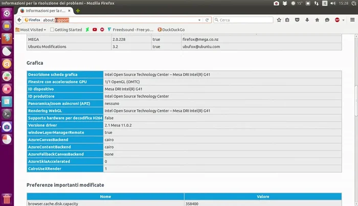 Fai doppio clic su `layers.acceleration.force-enabled` per cambiare il valore da `false` a `true`.
