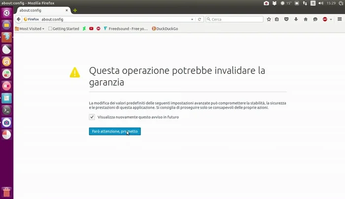 Fai doppio clic su `layers.acceleration.force-enabled` per cambiare il valore da `false` a `true`.