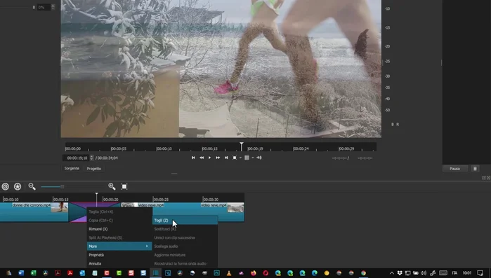Oppure utilizzare la scorciatoia da tastiera 'Ctrl+X' (o 'Cmd+X' su Mac).