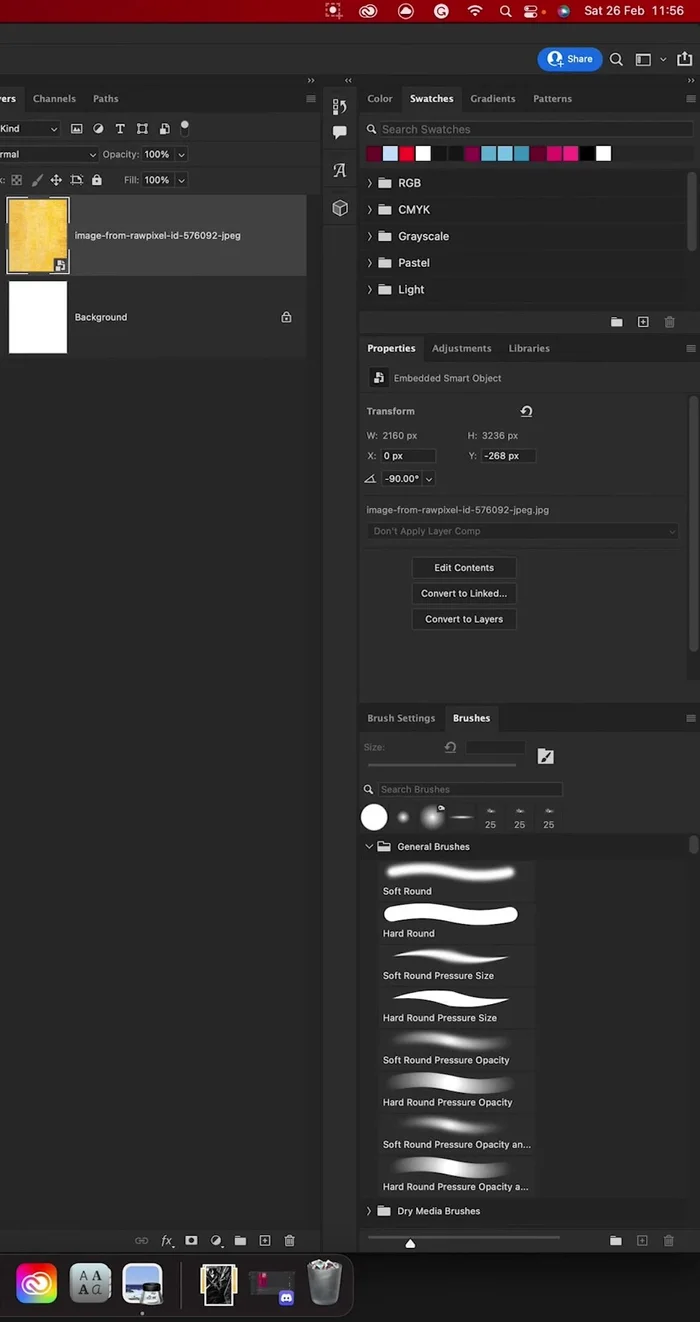 Aumentare il contrasto per evidenziare la trama (Livelli).