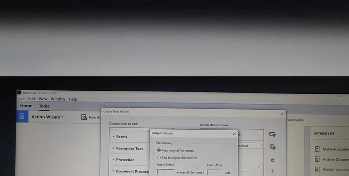 Cliccare su "OK" e salvare l'azione (es. "PDF in Word").