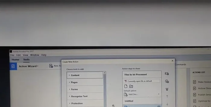 Cliccare su "OK" e salvare l'azione (es. "PDF in Word").