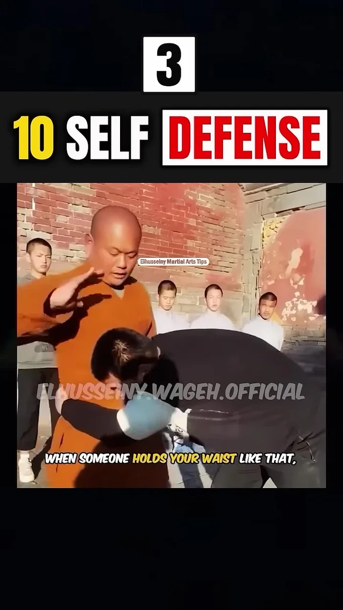 Se qualcuno ti afferra per la vita, giragli il collo dall'altro lato con entrambe le mani con forza.