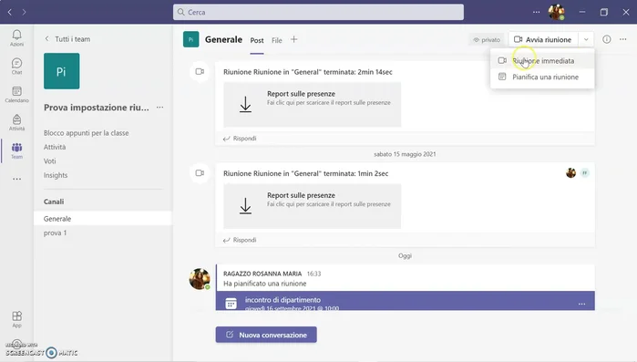 Cliccare su "Partecipa ora".