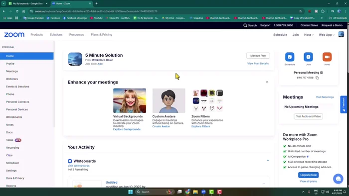 Vai alla sezione 'Riunioni'.