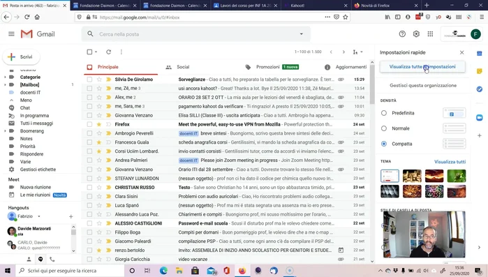 Applica i filtri anche alle email già ricevute.