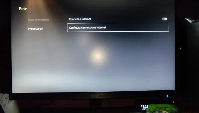 Scegli 'Configura connessione internet'.