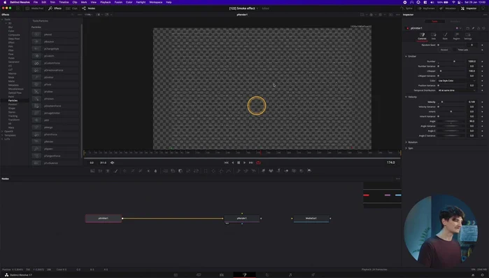 Aumentare il numero di particelle per un effetto più denso.