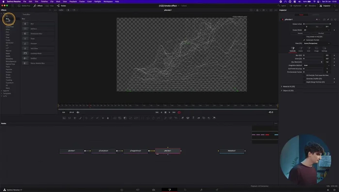 Aggiungere un 'Soft Glow' per regolare la luminosità e dare più profondità al fumo.