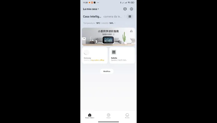 Aggiungi il gateway come nuovo dispositivo nell'app.