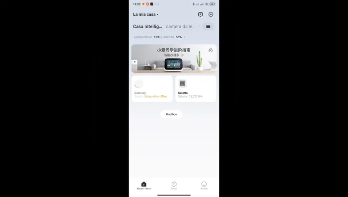 Aggiungi il gateway come nuovo dispositivo nell'app.