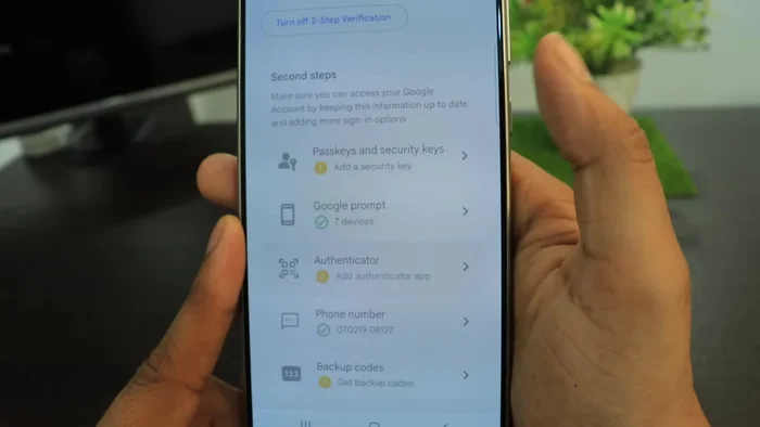 Fai clic su "Autenticatore" e poi su "Imposta Authenticator".