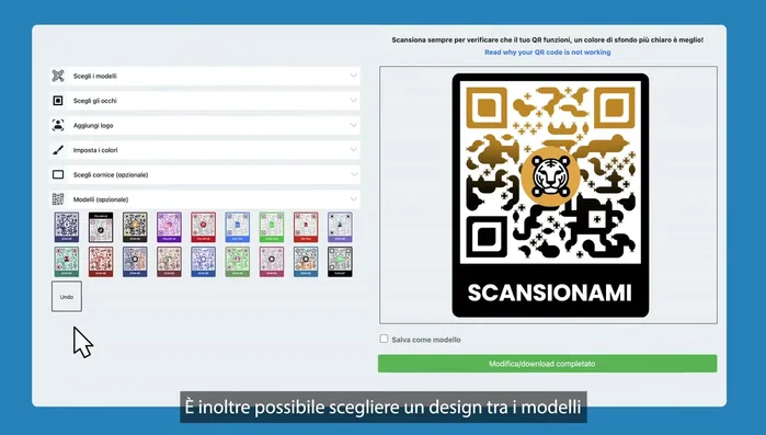 Fai clic su 'Modifica completata' o 'Scarica'.