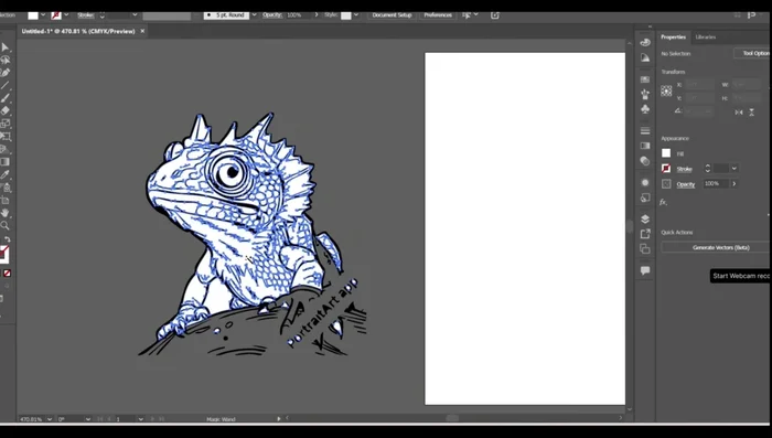 Utilizza gli strumenti di Illustrator per rimuovere eventuali residui di bianco e perfezionare il contorno.