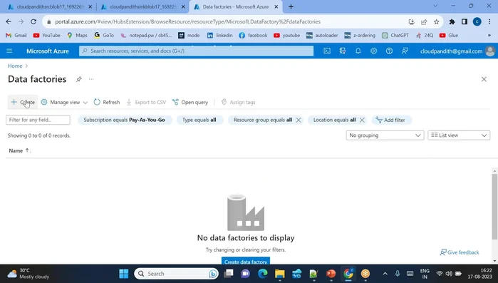 Creazione di un contenitore personalizzato nel blocco di archiviazione di destinazione (sincronizzazione).