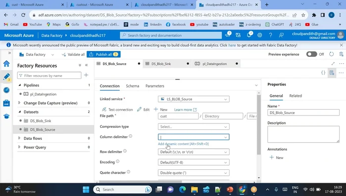 Ripeti i passaggi 7-13 per i file con delimitatori personalizzati.