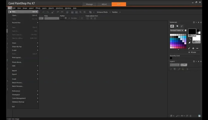 Selezionare le dimensioni dell'immagine (es: copertina Facebook).