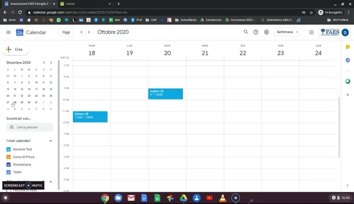 Eliminare un evento ricorrente selezionandolo nel calendario e cliccando sull'icona del cestino. Ricordarsi che questo eliminerà solo l'evento selezionato, non tutta la serie.