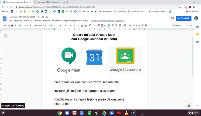 Salvare le modifiche e inviare gli inviti agli studenti.