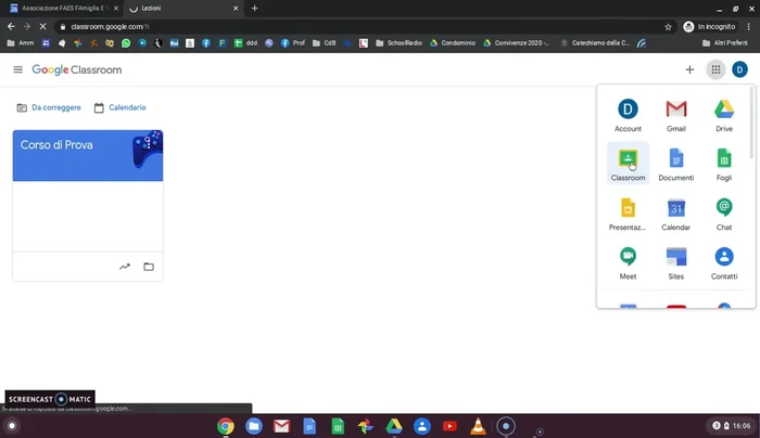 Salvare le modifiche e inviare gli inviti agli studenti.