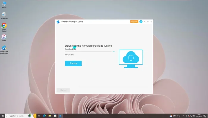 Cliccare sul pulsante di download per scaricare il pacchetto firmware.