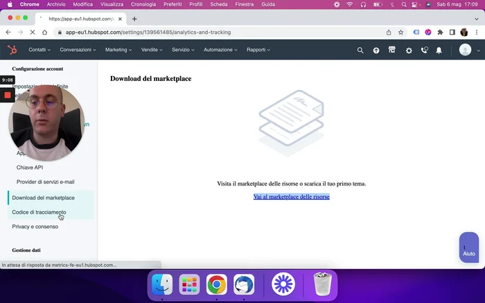 Imposta il tracciamento: attiva il tracciamento dei plugin e dei domini per monitorare le attività sul tuo sito web. Configura le impostazioni di privacy e consenso GDPR.
