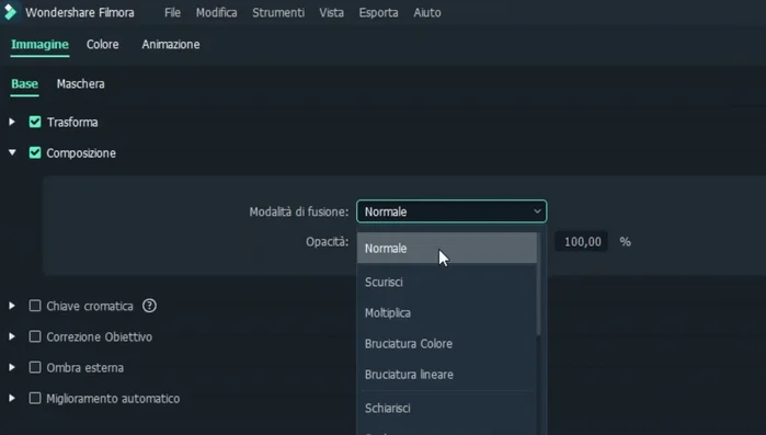 Applicare il metodo di fusione "Moltiplica". Questo rimuove i pixel bianchi, intensificando il colore scelto.