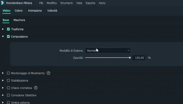 Applicare il metodo di fusione "Schermatura lineare" per rivelare lo sfondo attraverso le parti trasparenti del logo/testo. Se lo sfondo è bianco, usare "Moltiplica" invece.