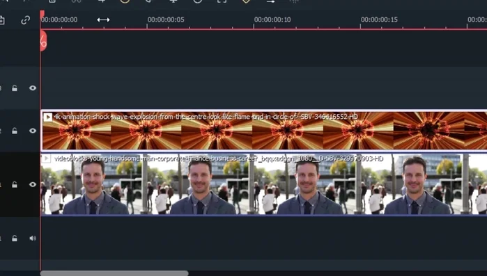 Accedere alle opzioni di "video composizione".