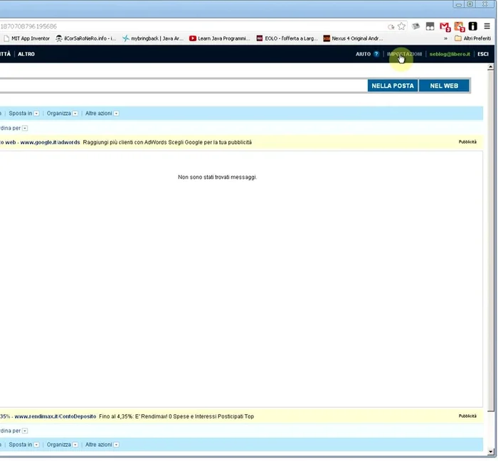 Crea un nuovo filtro.