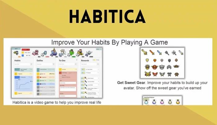 Crea nuove abitudini di studio con Habitica, trasformando l'apprendimento in un gioco.