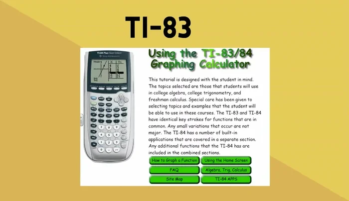 Impara ad usare la calcolatrice TI-83 con tutorial dettagliati e immagini.