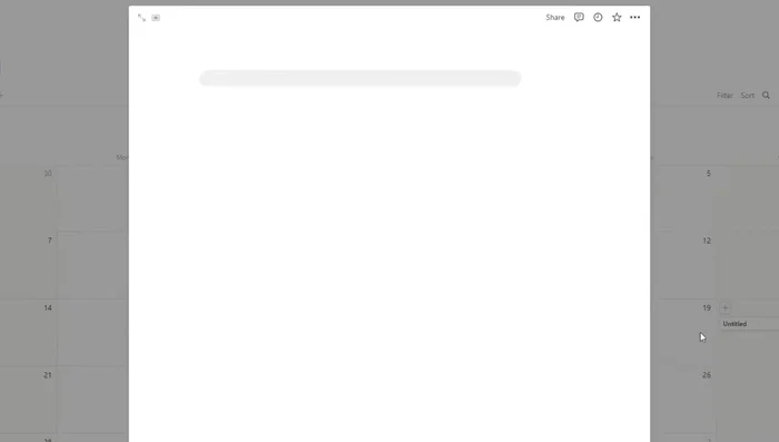 Alla fine della settimana, usa il pulsante "+" per aggiungere una nuova voce usando il modello "Riflessione Settimanale".
