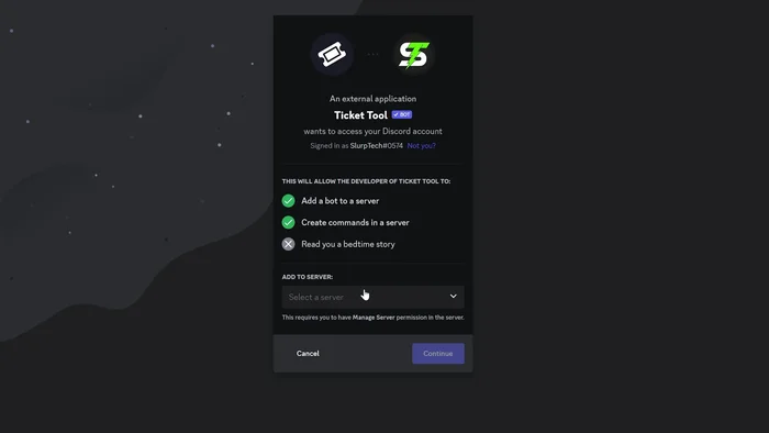 Autorizza l'applicazione e verifica di essere un essere umano.