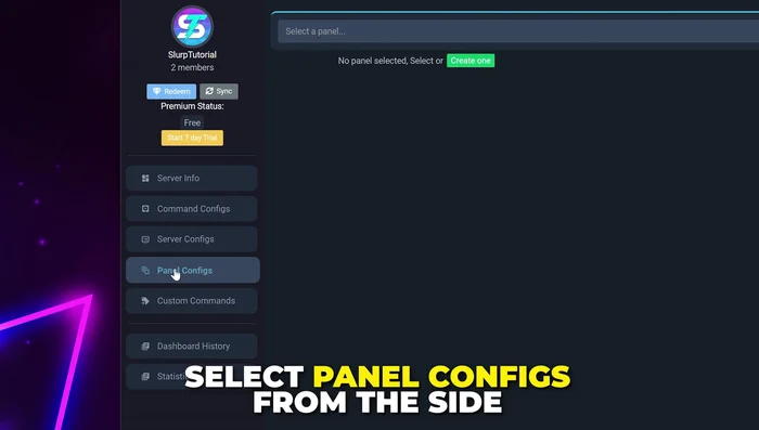 Modifica il messaggio del pannello, assicurandoti di includere istruzioni chiare su come aprire un ticket (usando una reazione emoji). Salva le modifiche.