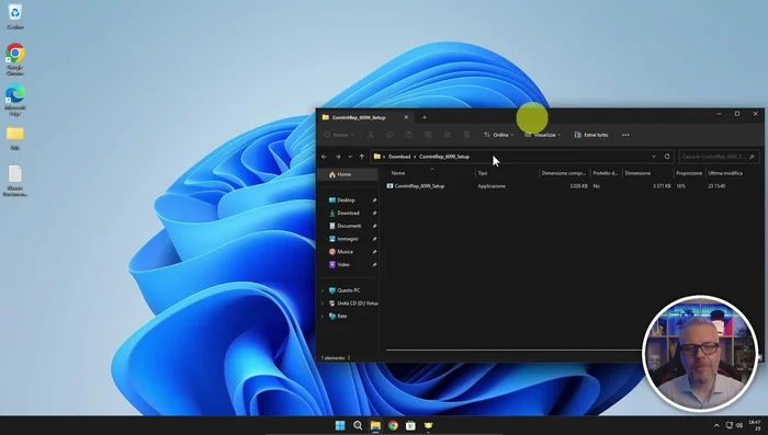 Opzionale: creare uno shortcut sul desktop.