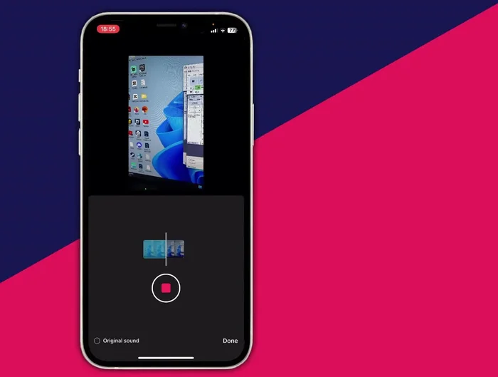 Rilasciare il pulsante del microfono al termine della registrazione