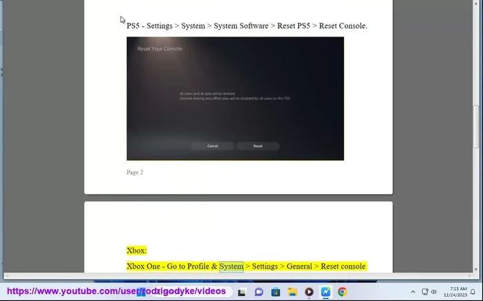 Xbox Series X/S: Impostazioni, Informazioni sulla console, Ripristina console. Scegli tra "Ripristina e mantieni i miei giochi e app"