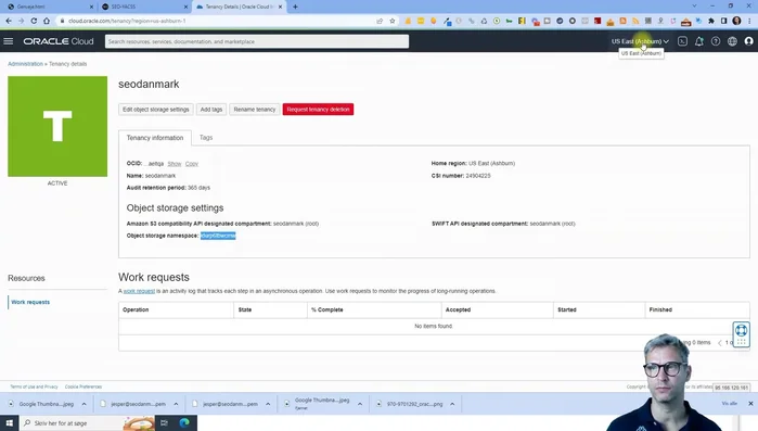 Generare la chiave segreta e la chiave di accesso: cliccare sul profilo -> il proprio profilo -> chiavi segrete del cliente -> Genera chiave segreta. Copiare entrambi i valori visualizzati.