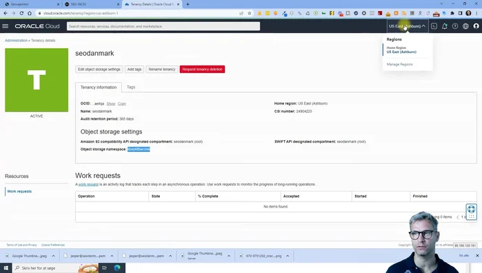 Generare la chiave segreta e la chiave di accesso: cliccare sul profilo -> il proprio profilo -> chiavi segrete del cliente -> Genera chiave segreta. Copiare entrambi i valori visualizzati.