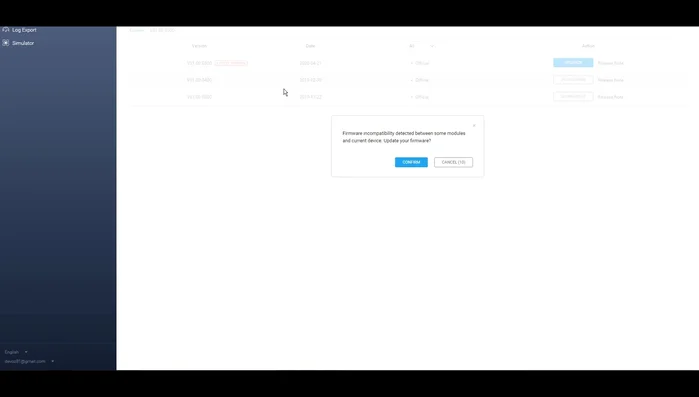 Controlla gli aggiornamenti disponibili. Se disponibile la versione 5.00, fai clic per avviare l'aggiornamento.