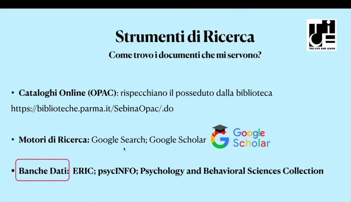 Utilizzare gli operatori booleani (AND, OR, NOT) per affinare la ricerca.