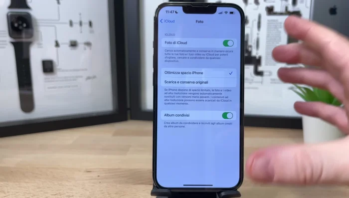 Gestire le foto e i video su iCloud: